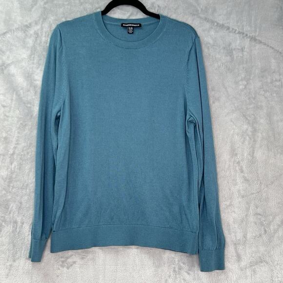 Katherine Barclay Merino Wool‎ Crew weck Sweater Womens Sz XL Teal - Picture 1 of 10